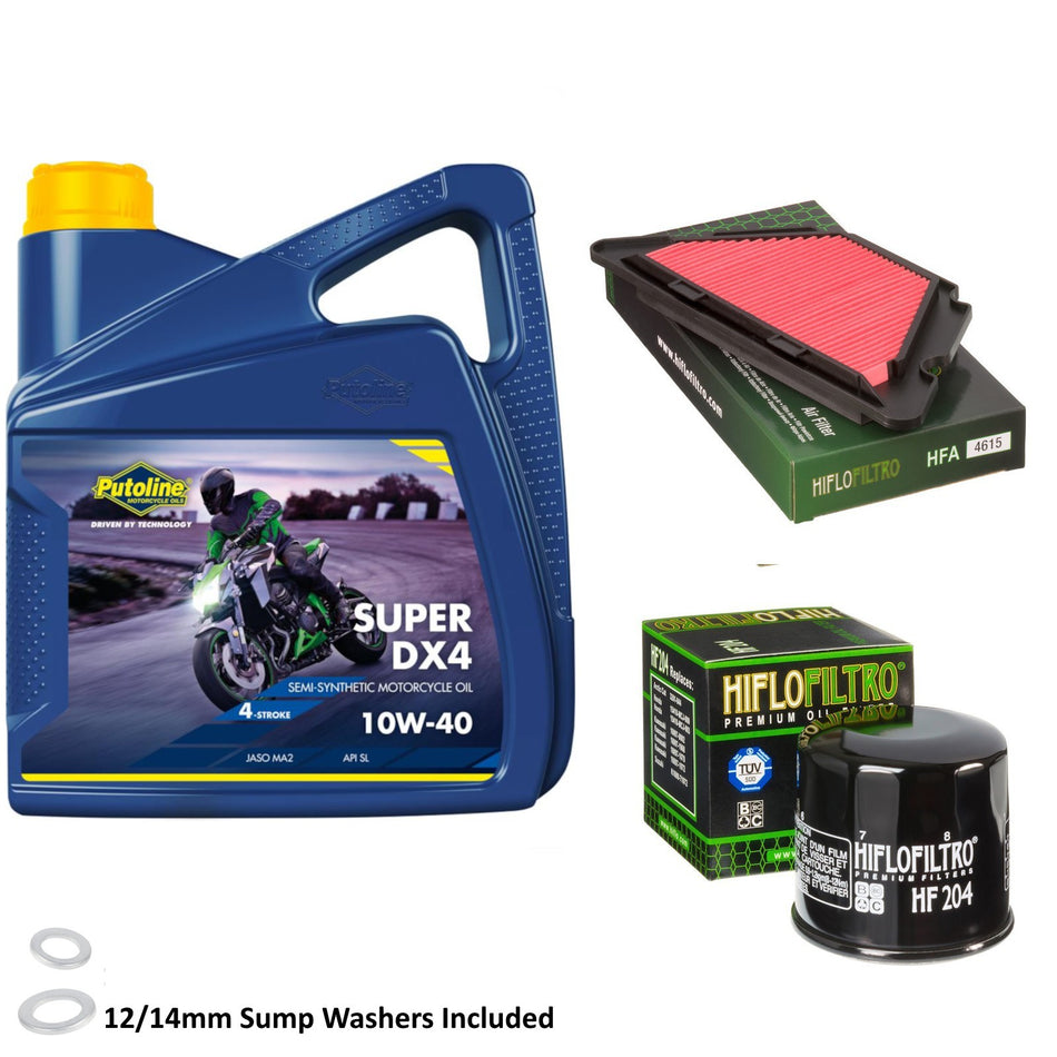 Putoline DX4 10w40 4L Oil & HF204 & HFA4615 Oil Filter Kit