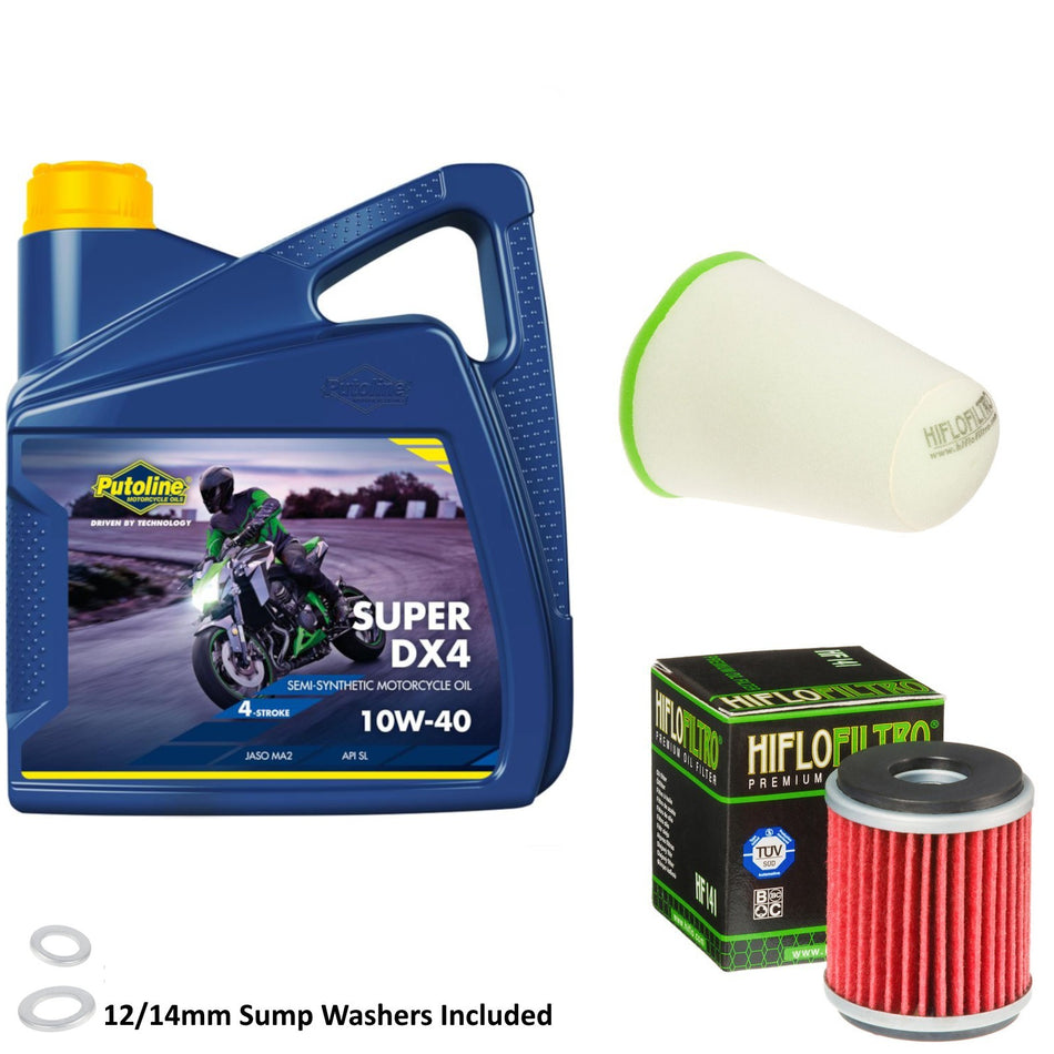 Putoline DX4 10w40 4L Oil & HF141 & HFF4022 Oil Filter Kit