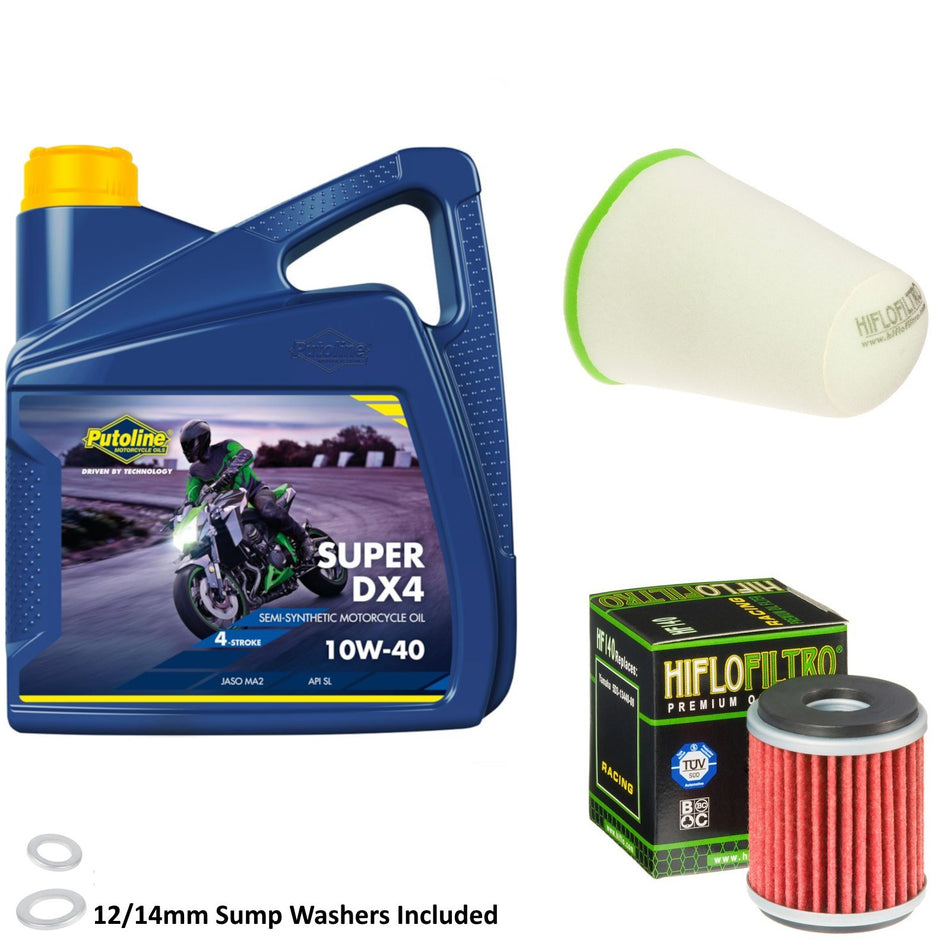 Putoline DX4 10w40 4L Oil & HF140 & HFF4022 Oil Filter Kit