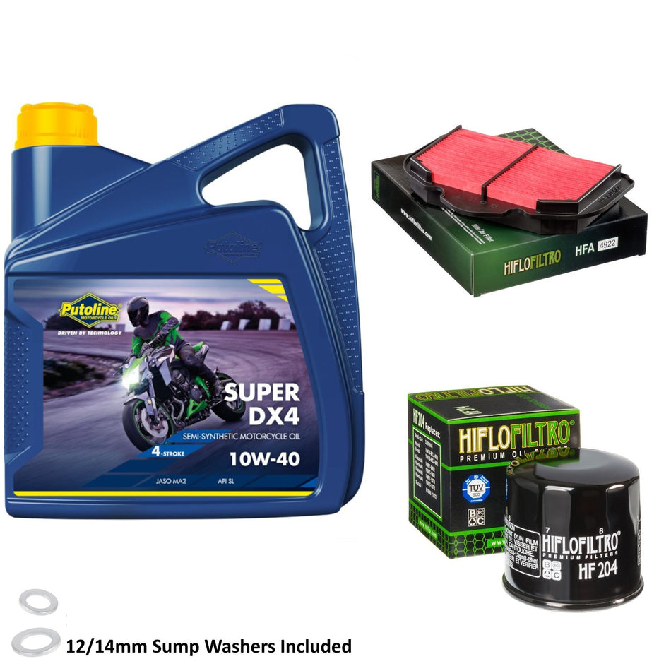 Putoline DX4 10w40 4L Oil & HF204 & HFA4922 Oil Filter Kit