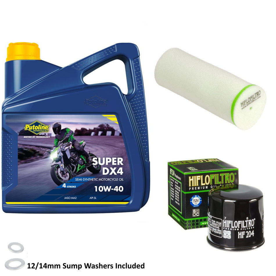 Putoline DX4 10w40 4L Oil & HF204 & HFF4024 Oil Filter Kit