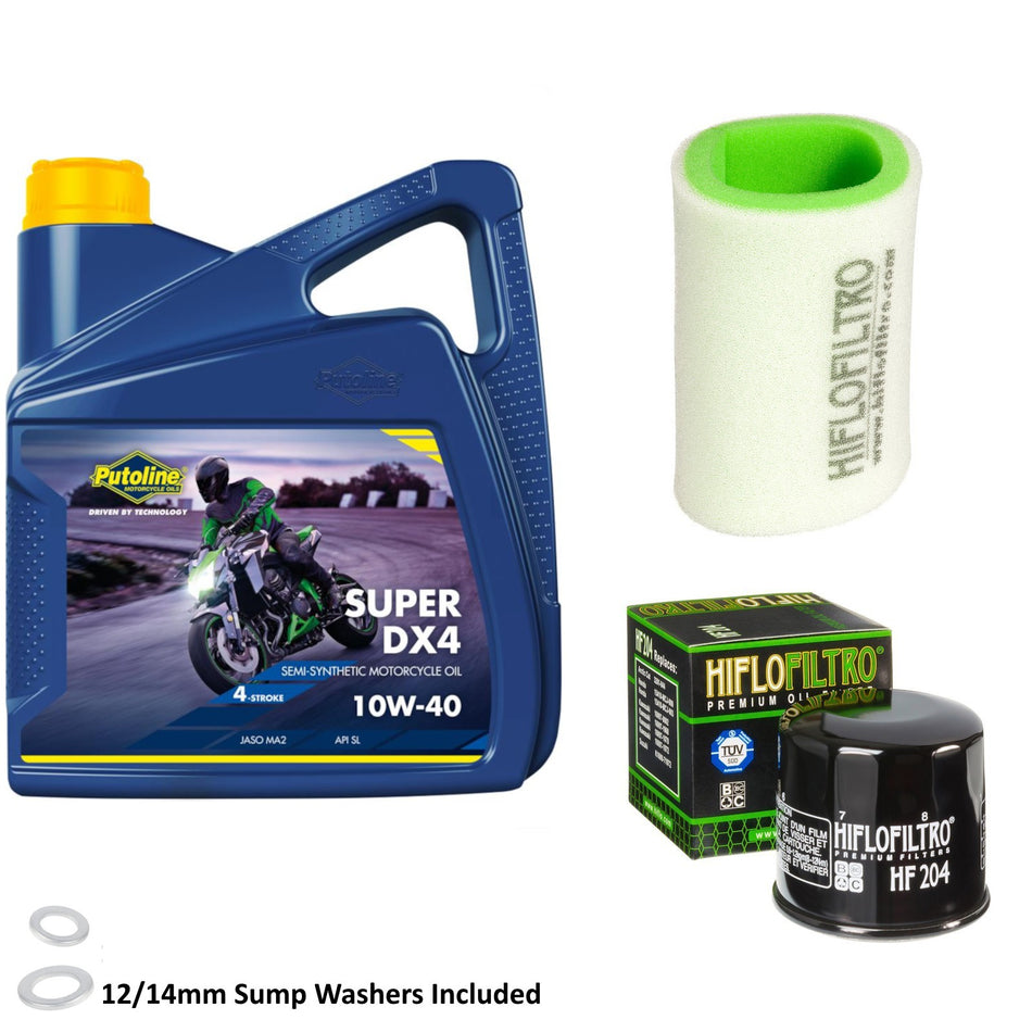 Putoline DX4 10w40 4L Oil & HF204 & HFF4028 Oil Filter Kit