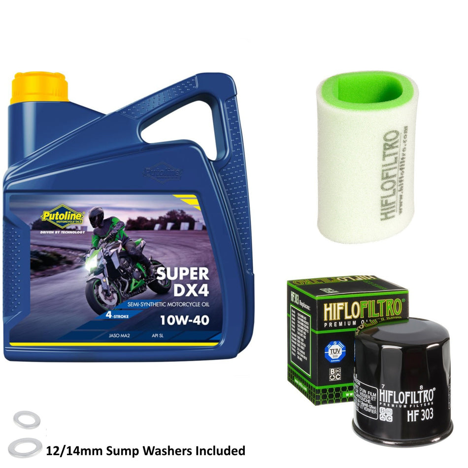 Putoline DX4 10w40 4L Oil & HF303 & HFF4028 Oil Filter Kit