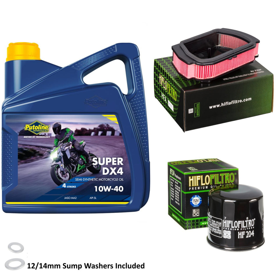 Putoline DX4 10w40 4L Oil & HF204 & HFA4927 Oil Filter Kit