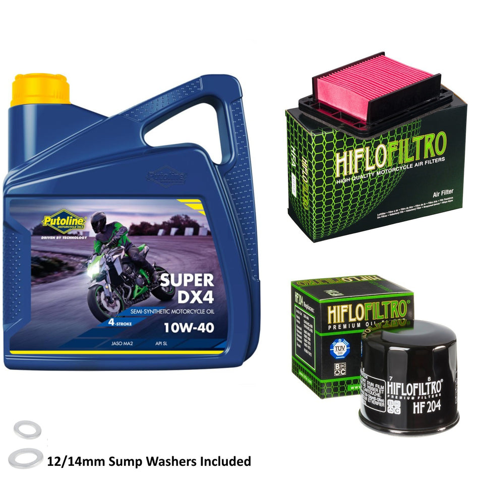 Putoline DX4 10w40 4L Oil & HF204 & HFA4303 Oil Filter Kit