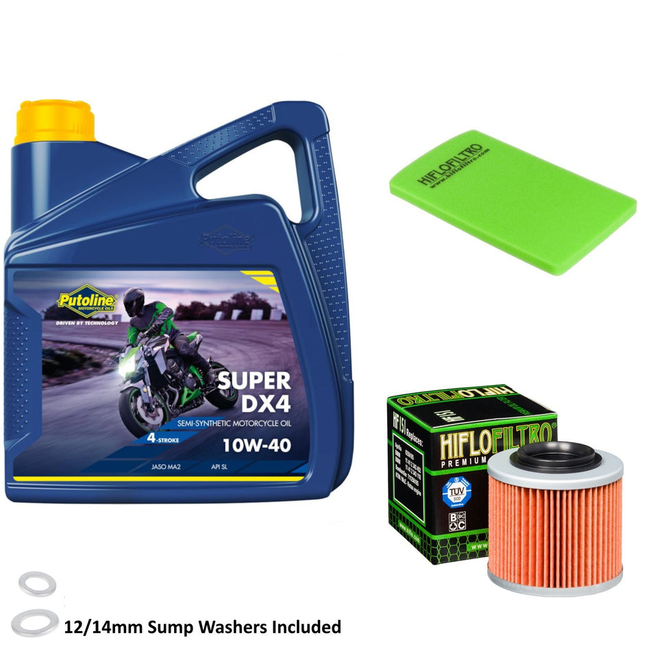 Putoline DX4 10w40 4L Oil & HF151 & HFA7603 Oil Filter Kit