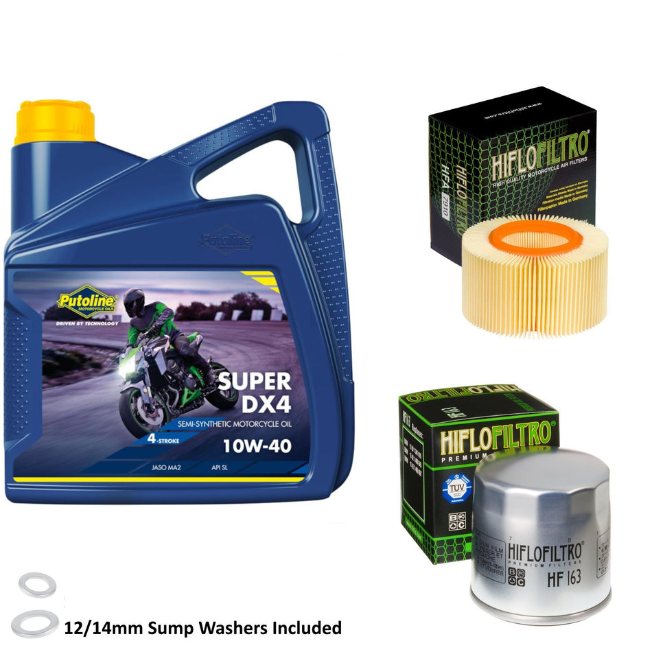 Putoline DX4 10w40 4L Oil & HF163 & HFA7910 Oil Filter Kit