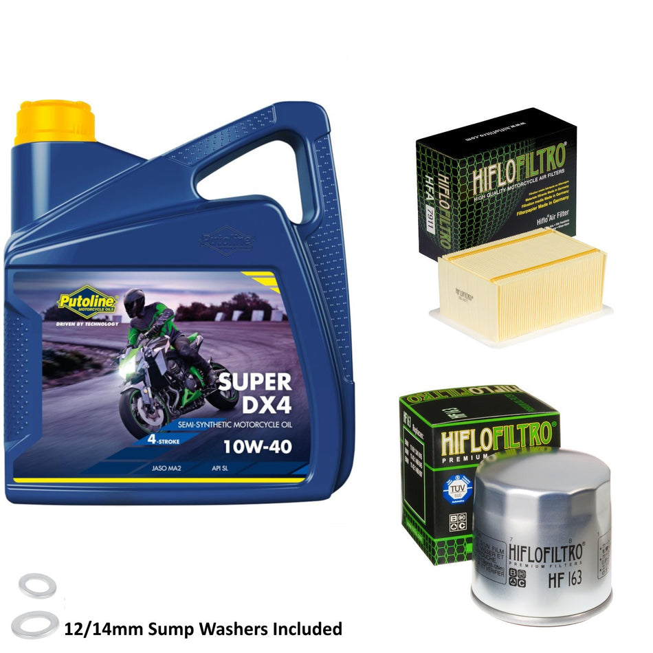 Putoline DX4 10w40 4L Oil & HF163 & HFA7911 Oil Filter Kit