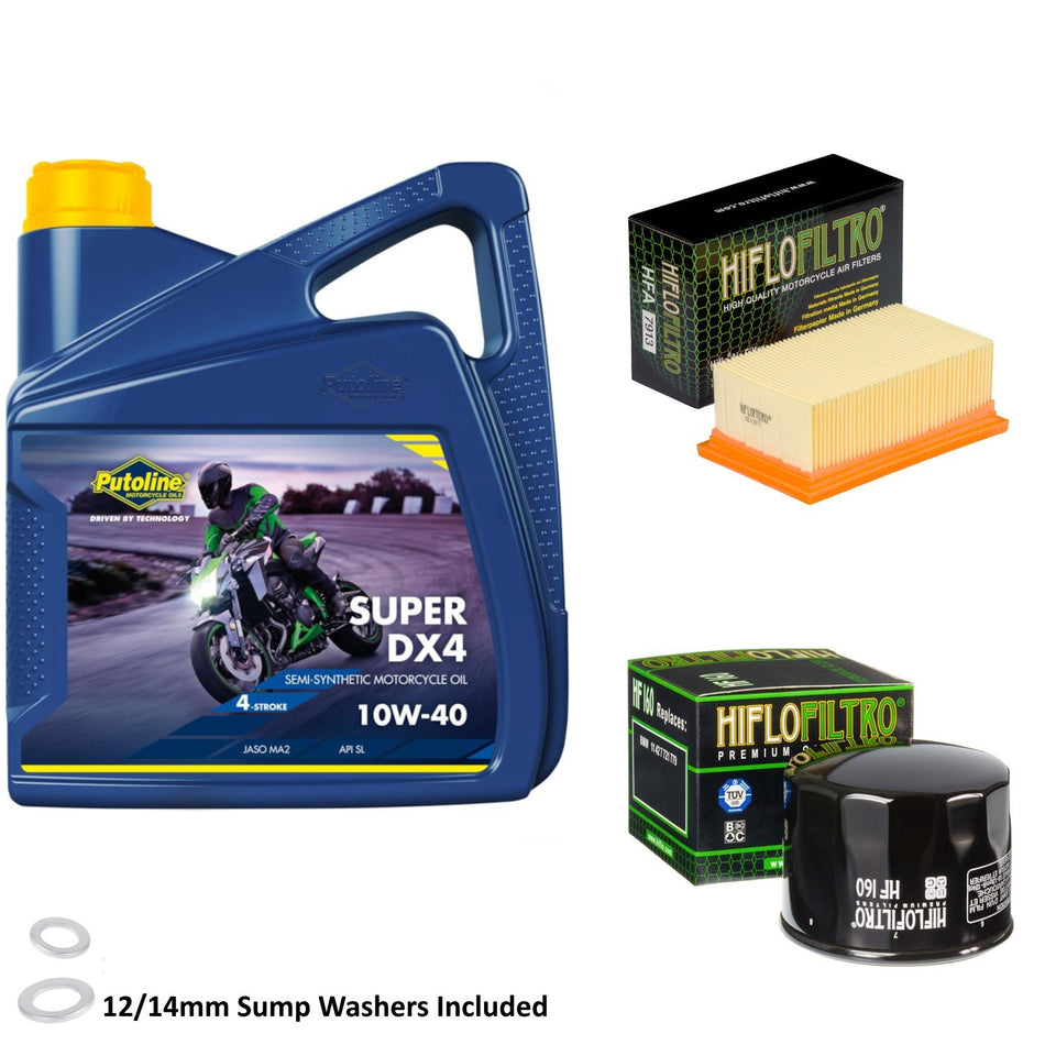 Putoline DX4 10w40 4L Oil & HF160 & HFA7913 Oil Filter Kit