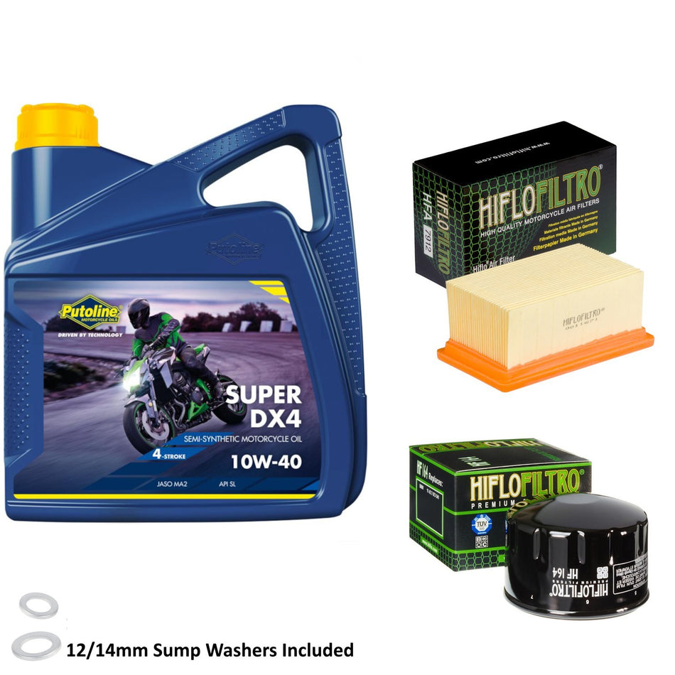 Putoline DX4 10w40 4L Oil & HF164 & HFA7912 Oil Filter Kit