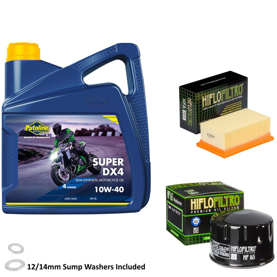 Putoline DX4 10w40 4L Oil & HF165 & HFA7913 Oil Filter Kit