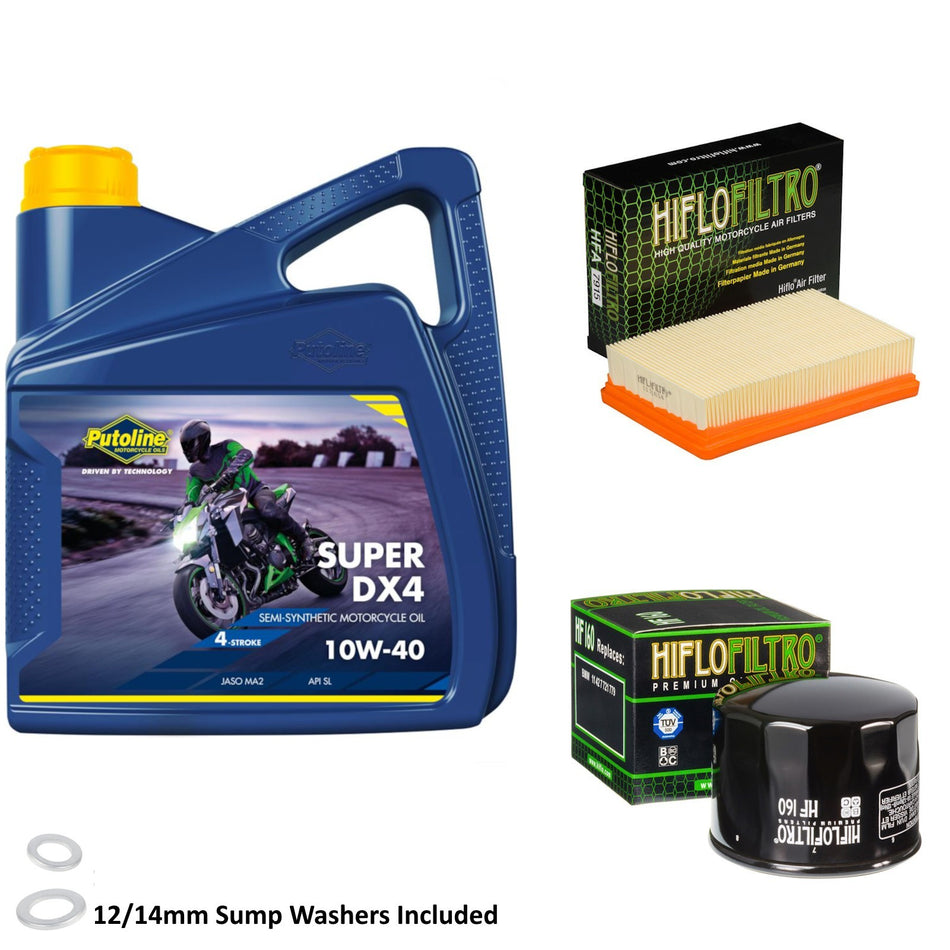 Putoline DX4 10w40 4L Oil & HF160 & HFA7915 Oil Filter Kit