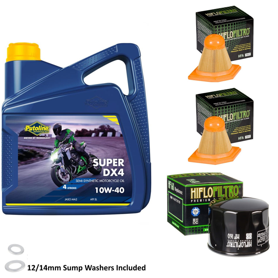 Putoline DX4 10w40 4L Oil & HF160 & HFA7917 & HFA7917 Oil Filter Kit