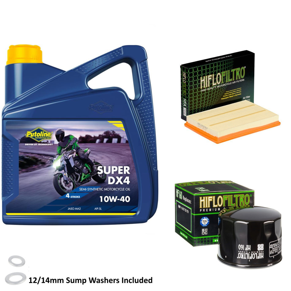 Putoline DX4 10w40 4L Oil & HF160 & HFA7918 Oil Filter Kit