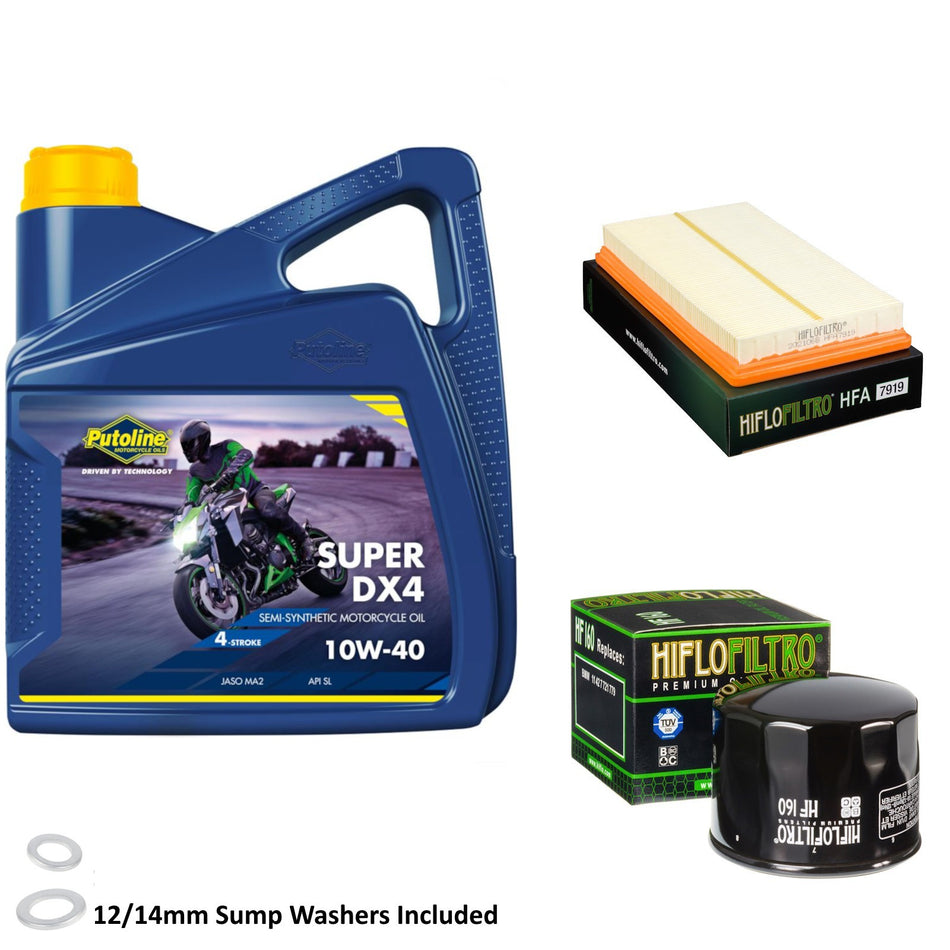 Putoline DX4 10w40 4L Oil & HF160 & HFA7919 Oil Filter Kit
