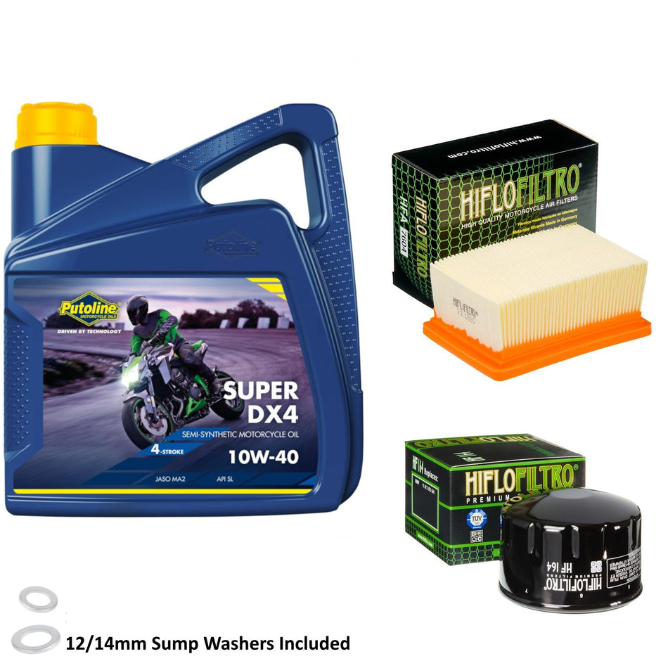 Putoline DX4 10w40 4L Oil & HF164 & HFA7604 Oil Filter Kit