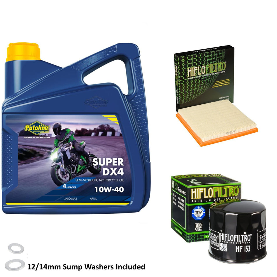 Putoline DX4 10w40 4L Oil & HF153 & HFA6002 Oil Filter Kit