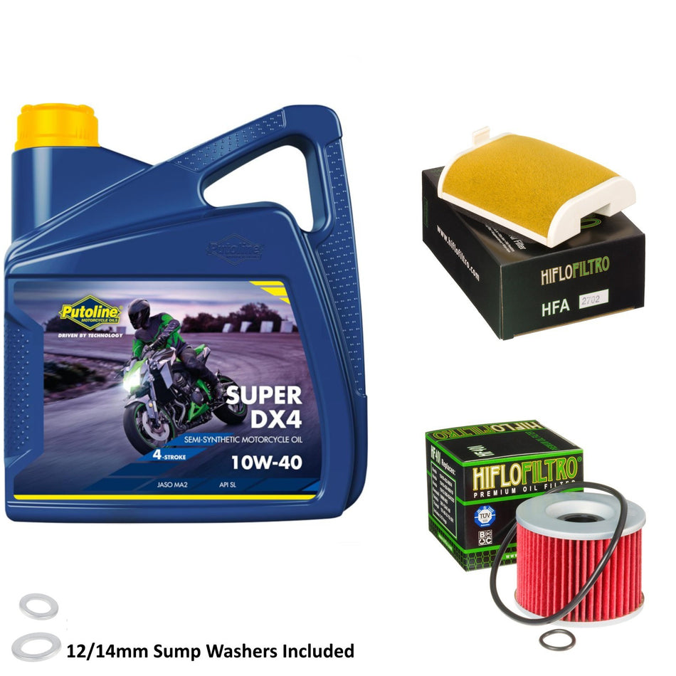 Putoline DX4 10w40 4L Oil & HF401 & HFA2702 Oil Filter Kit