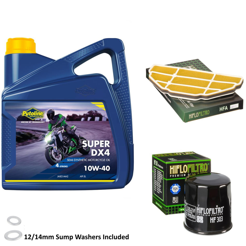 Putoline DX4 10w40 4L Oil & HF303 & HFA2602 Oil Filter Kit