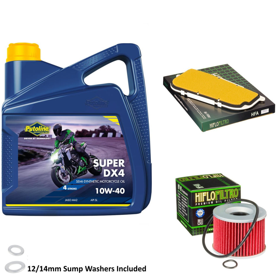 Putoline DX4 10w40 4L Oil & HF401 & HFA2907 Oil Filter Kit