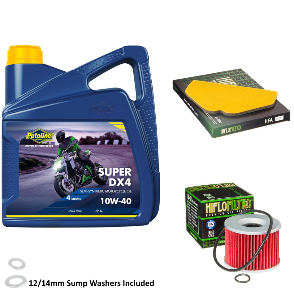 Putoline DX4 10w40 4L Oil & HF401 & HFA2909 Oil Filter Kit