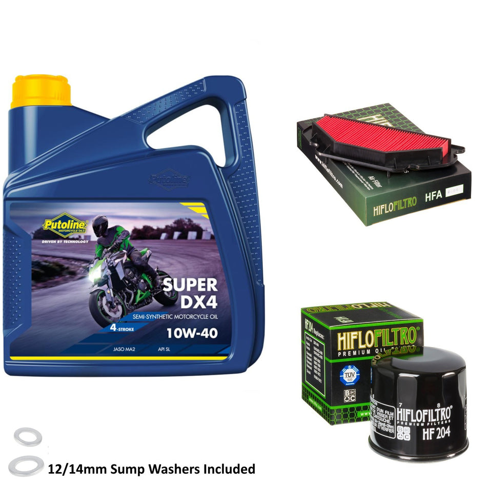 Putoline DX4 10w40 4L Oil & HF204 & HFA2605 Oil Filter Kit