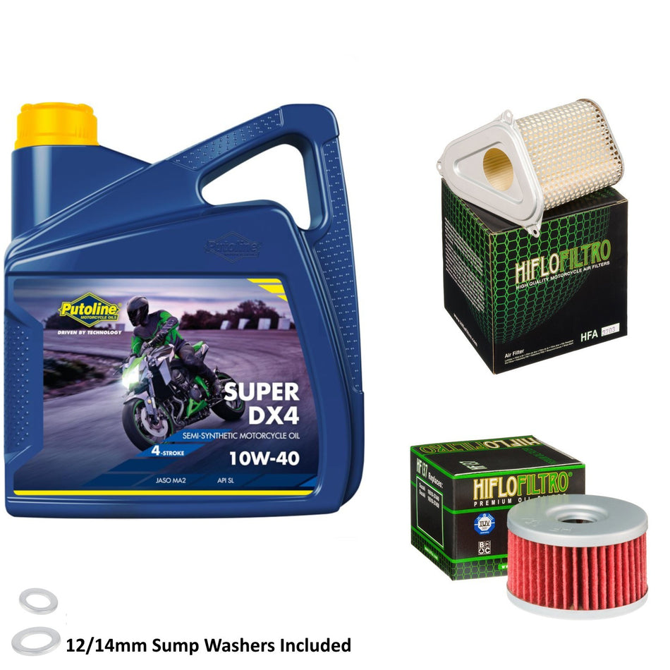 Putoline DX4 10w40 4L Oil & HF137 & HFA3703 Oil Filter Kit