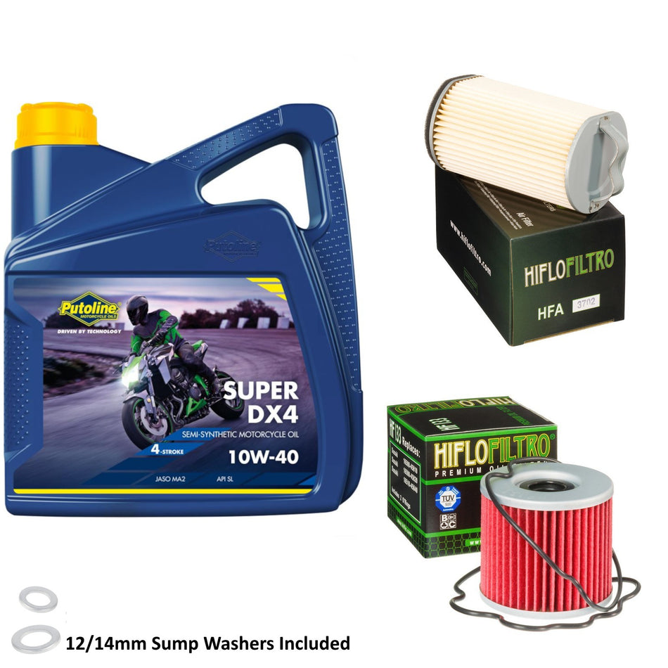 Putoline DX4 10w40 4L Oil & HF133 & HFA3702 Oil Filter Kit