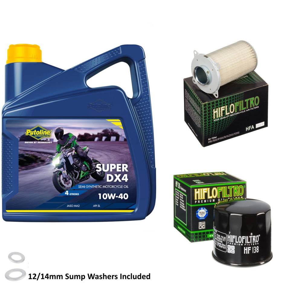Putoline DX4 10w40 4L Oil & HF138 & HFA3909 Oil Filter Kit