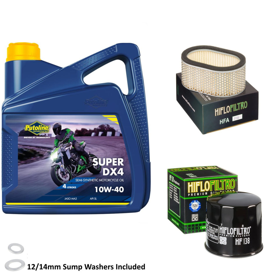 Putoline DX4 10w40 4L Oil & HF138 & HFA3705 Oil Filter Kit