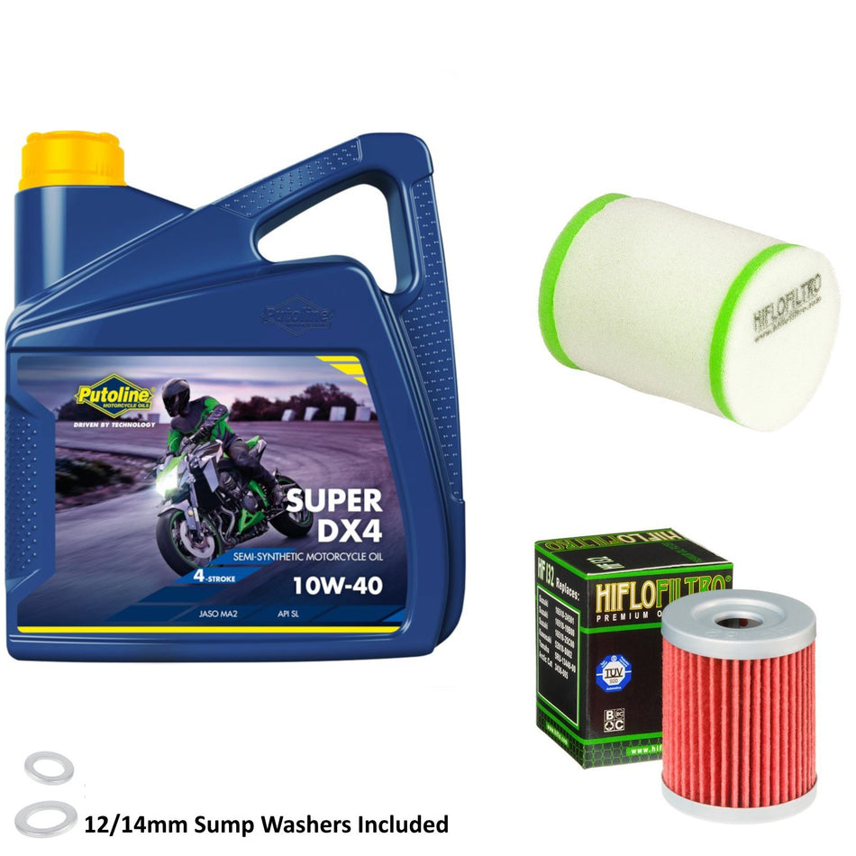 Putoline DX4 10w40 4L Oil & HF132 & HFF3024 Oil Filter Kit