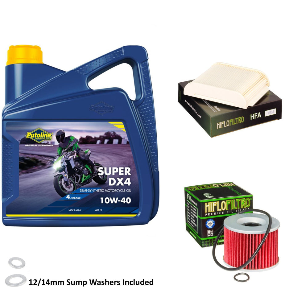 Putoline DX4 10w40 4L Oil & HF401 & HFA4904 Oil Filter Kit