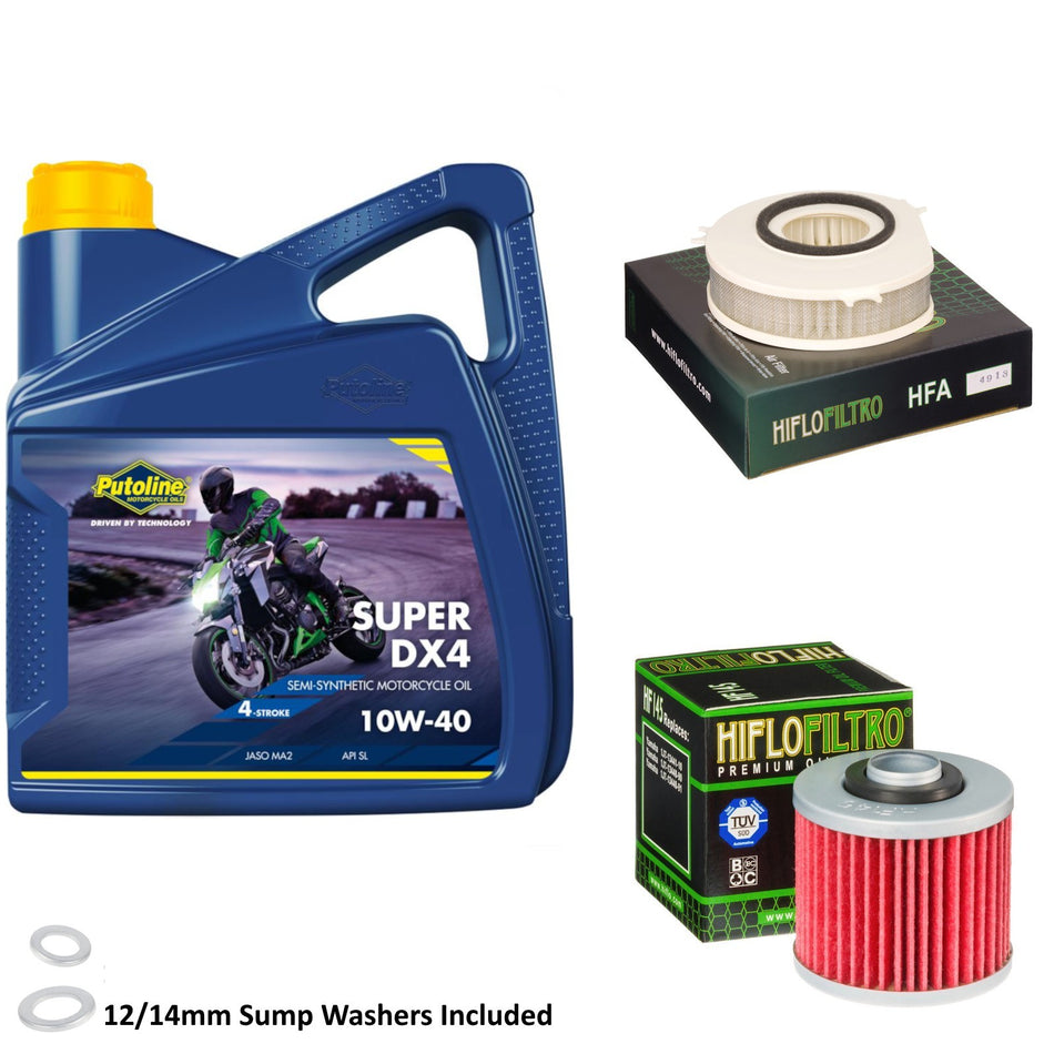 Putoline DX4 10w40 4L Oil & HF145 & HFA4913 Oil Filter Kit
