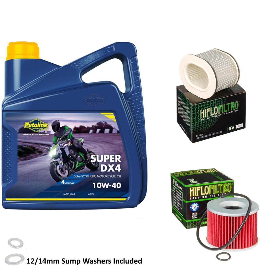 Putoline DX4 10w40 4L Oil & HF401 & HFA4902 Oil Filter Kit
