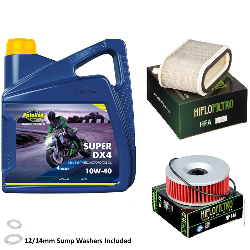 Putoline DX4 10w40 4L Oil & HF146 & HFA4910 Oil Filter Kit