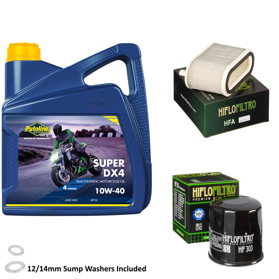 Putoline DX4 10w40 4L Oil & HF303 & HFA4910 Oil Filter Kit