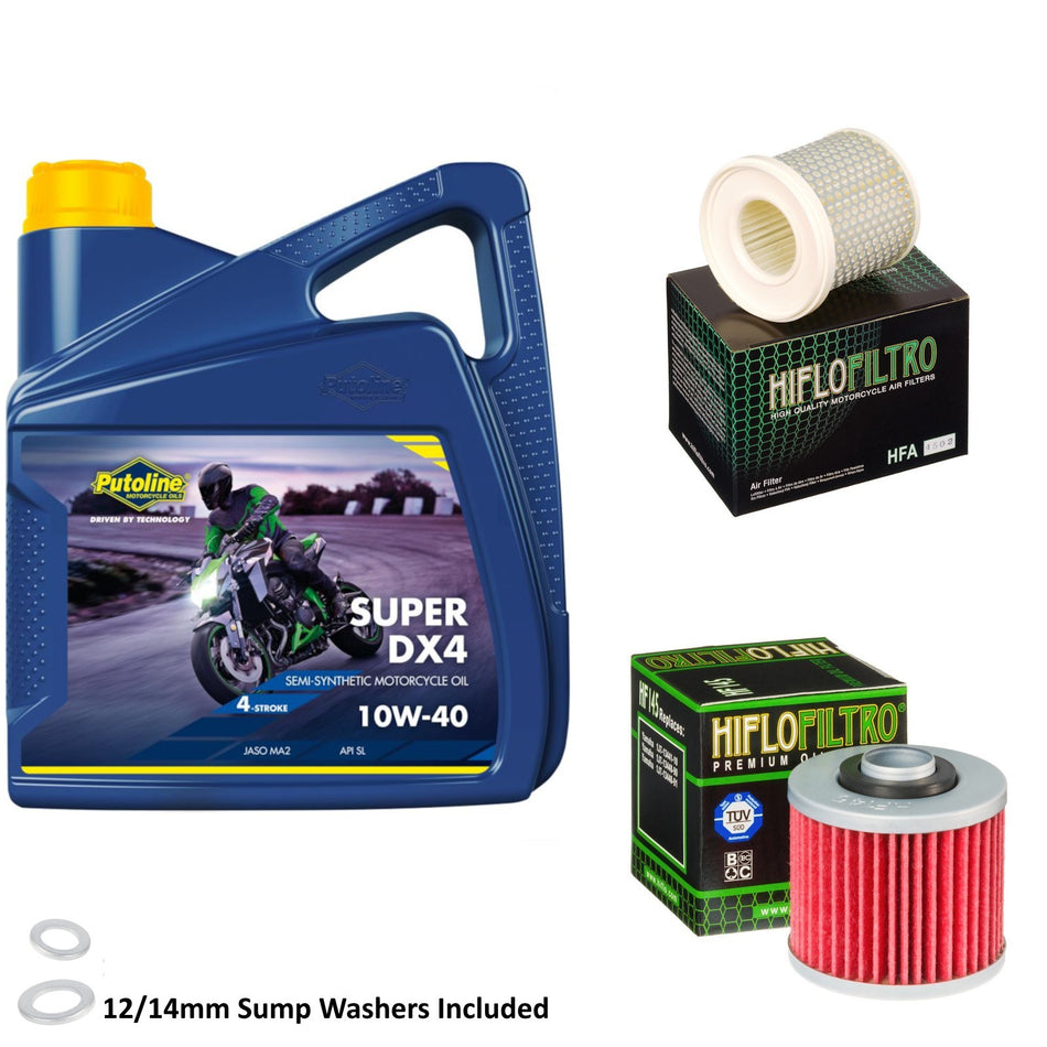 Putoline DX4 10w40 4L Oil & HF145 & HFA4502 Oil Filter Kit