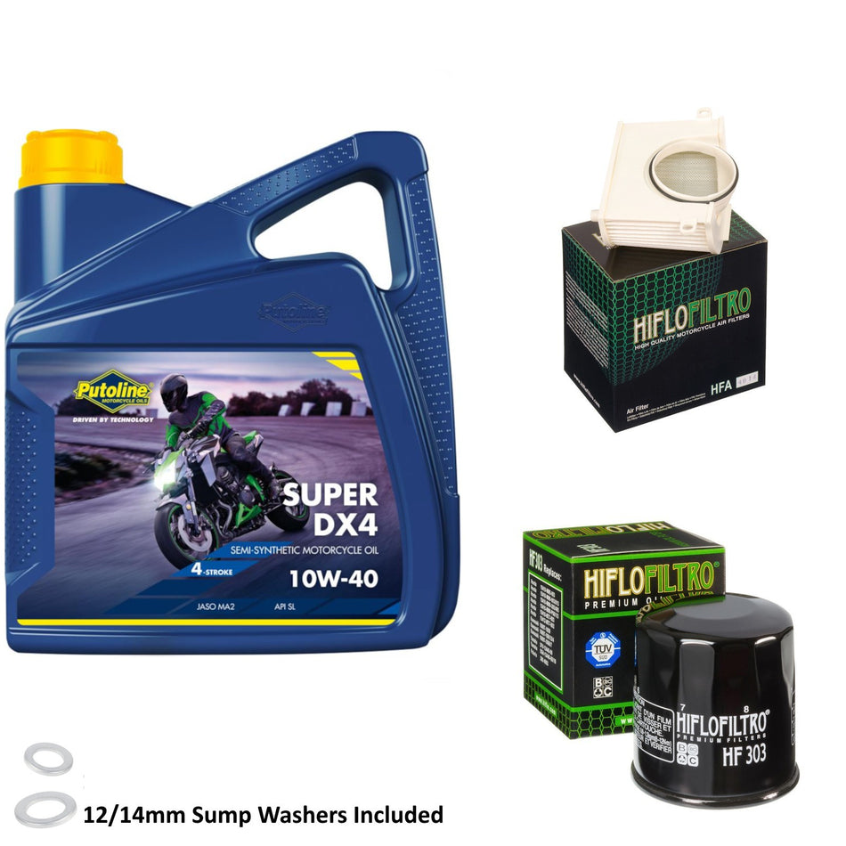 Putoline DX4 10w40 4L Oil & HF303 & HFA4914 Oil Filter Kit