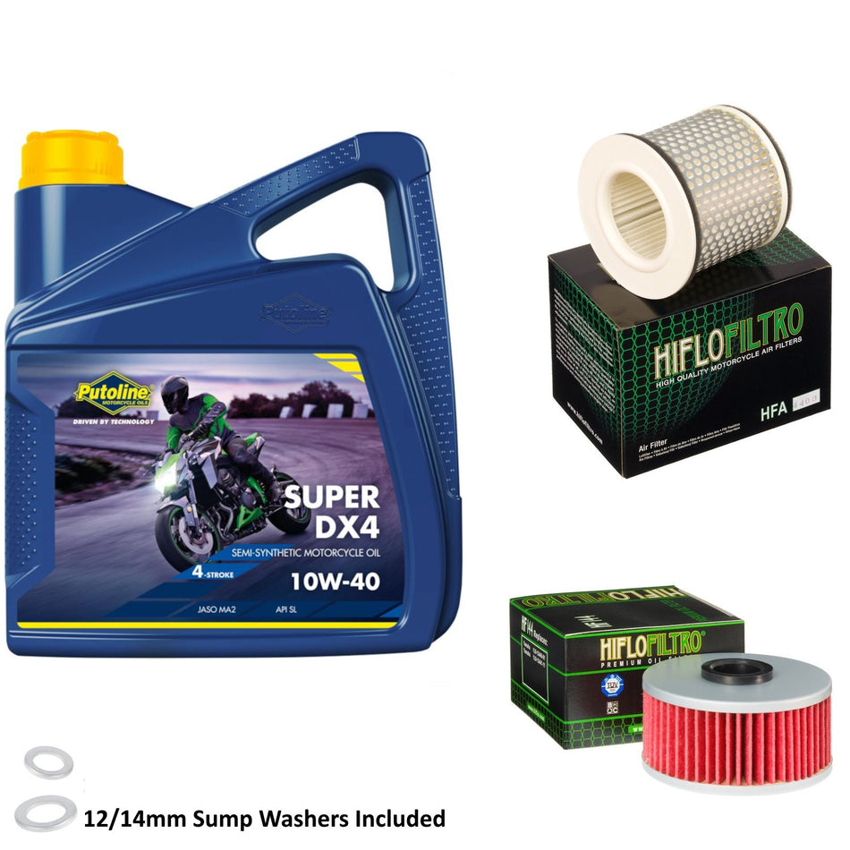 Putoline DX4 10w40 4L Oil & HF144 & HFA4403 Oil Filter Kit