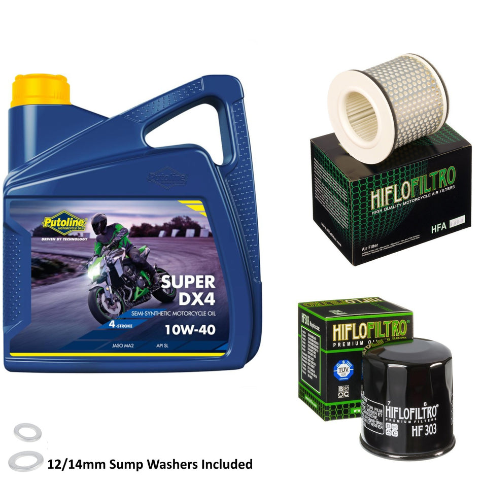 Putoline DX4 10w40 4L Oil & HF303 & HFA4403 Oil Filter Kit