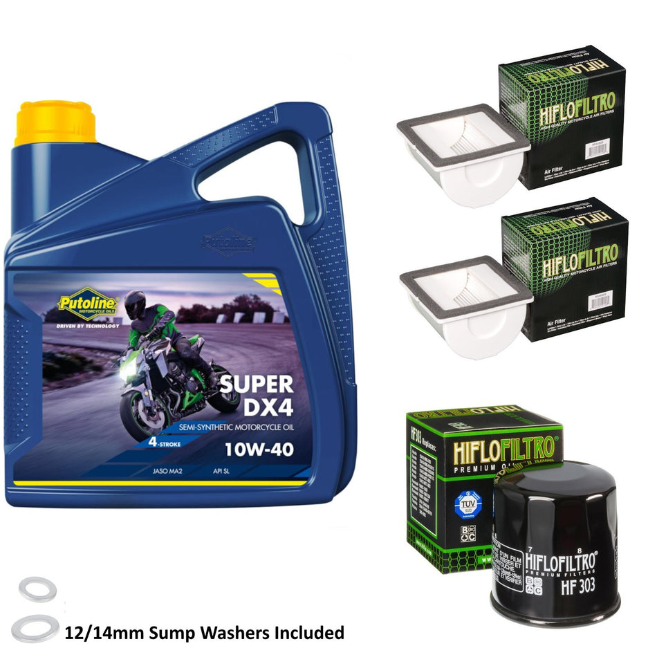Putoline DX4 10w40 4L Oil & HF303 & HFA4909 & HFA4909 Oil Filter Kit