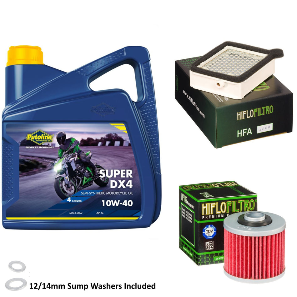 Putoline DX4 10w40 4L Oil & HF145 & HFA4602 Oil Filter Kit