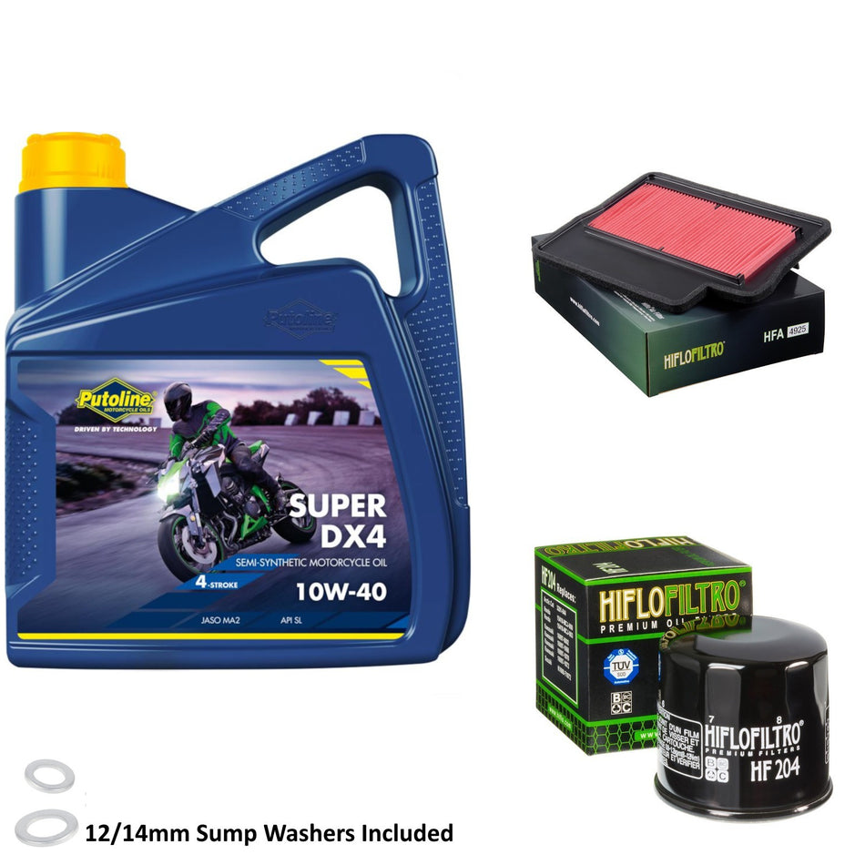 Putoline DX4 10w40 4L Oil & HF204 & HFA4925 Oil Filter Kit
