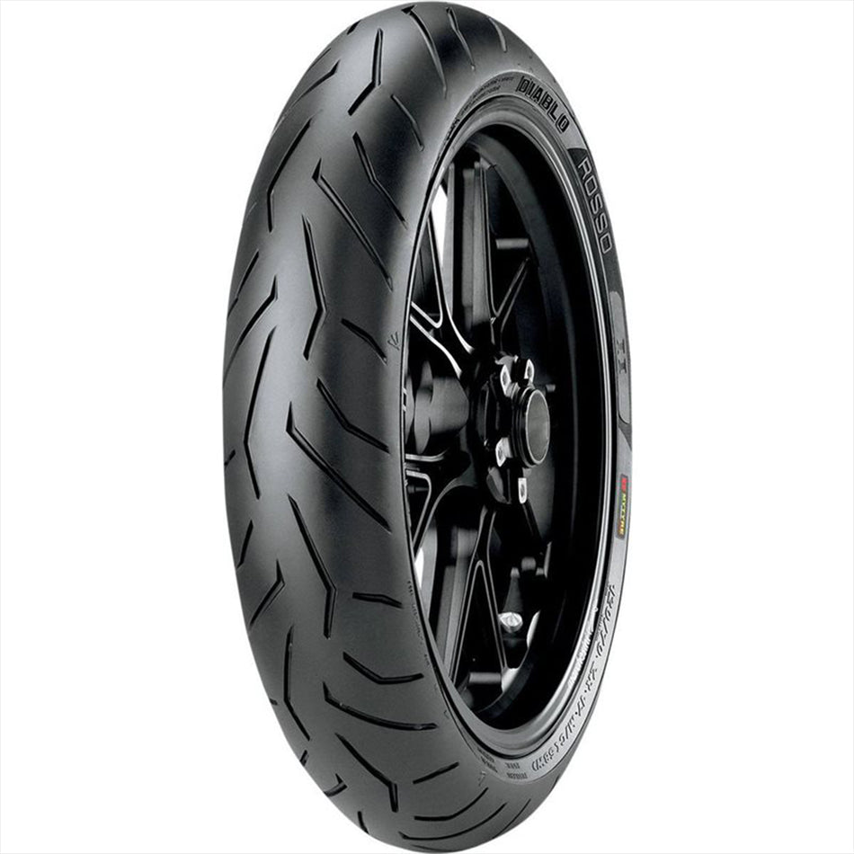 120/70 ZR 17 M/C (58W) TL (K) Pirelli DIABLO ROSSO II Front Motorcycle Tyre