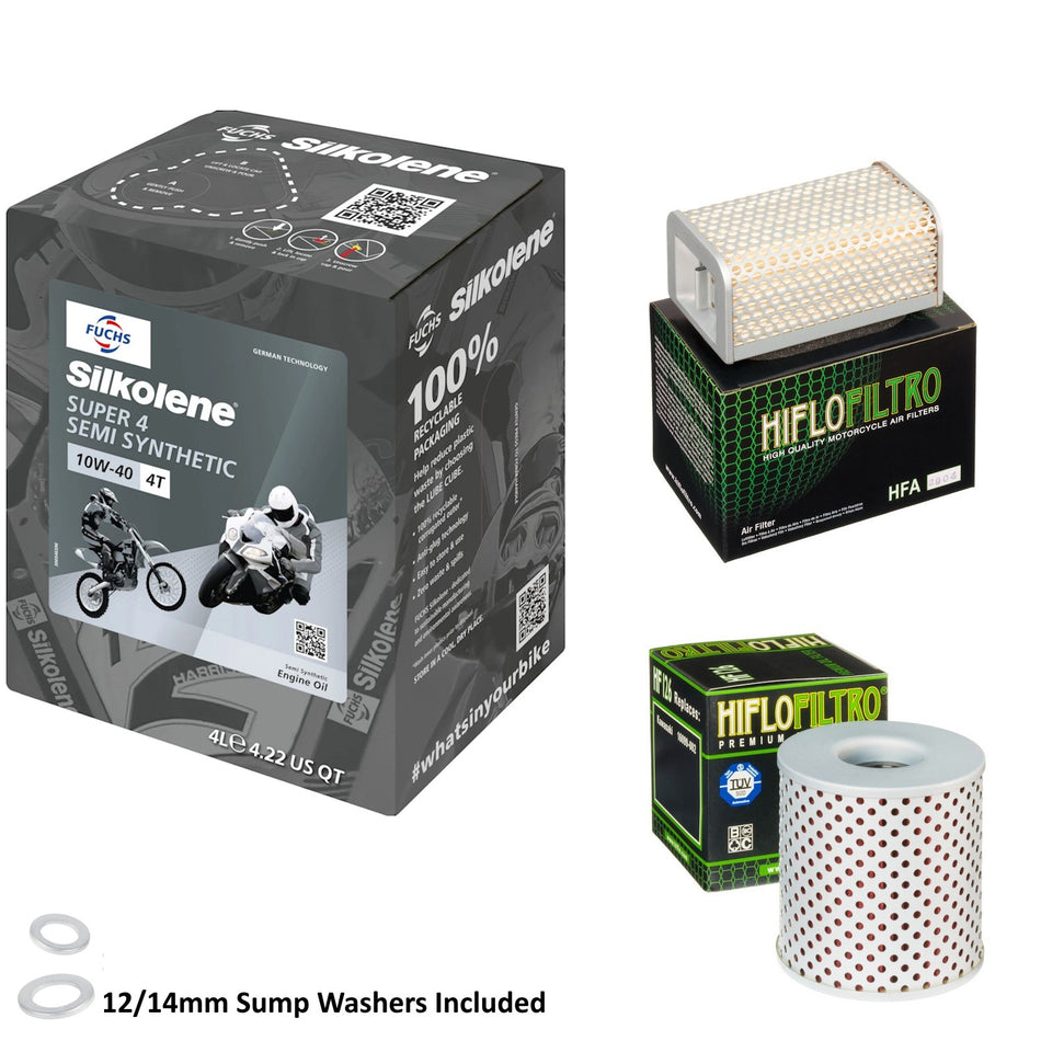 Silkolene Super 4 10w40 4L Oil & HF126 & HFA2904 Oil Filter Kit