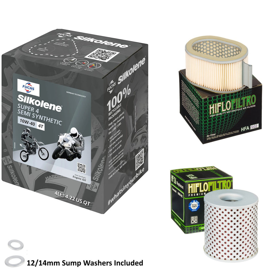 Silkolene Super 4 10w40 4L Oil & HF126 & HFA2902 Oil Filter Kit