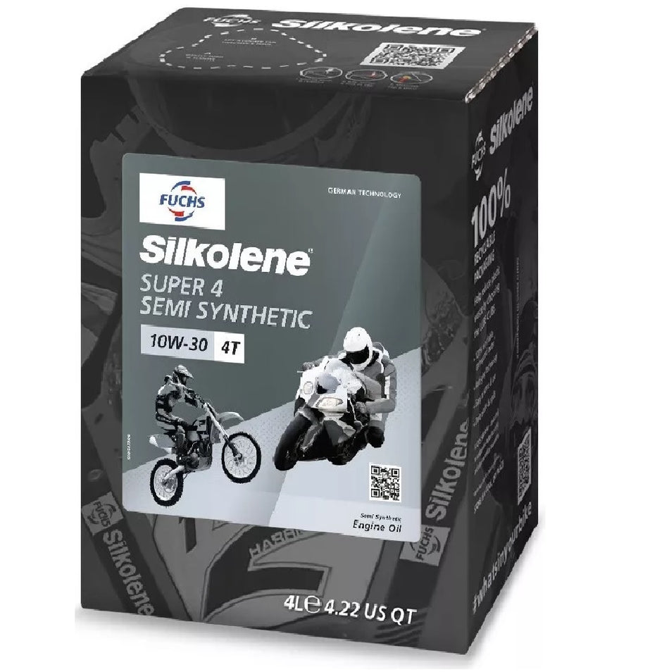 Silkolene SUPER 4 10W-30 4 Litre Cube