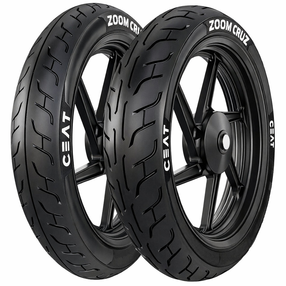 100/90 -18 56H TT & 130/70 -18 63H TT Ceat Zoom Cruz Tyre Pairs