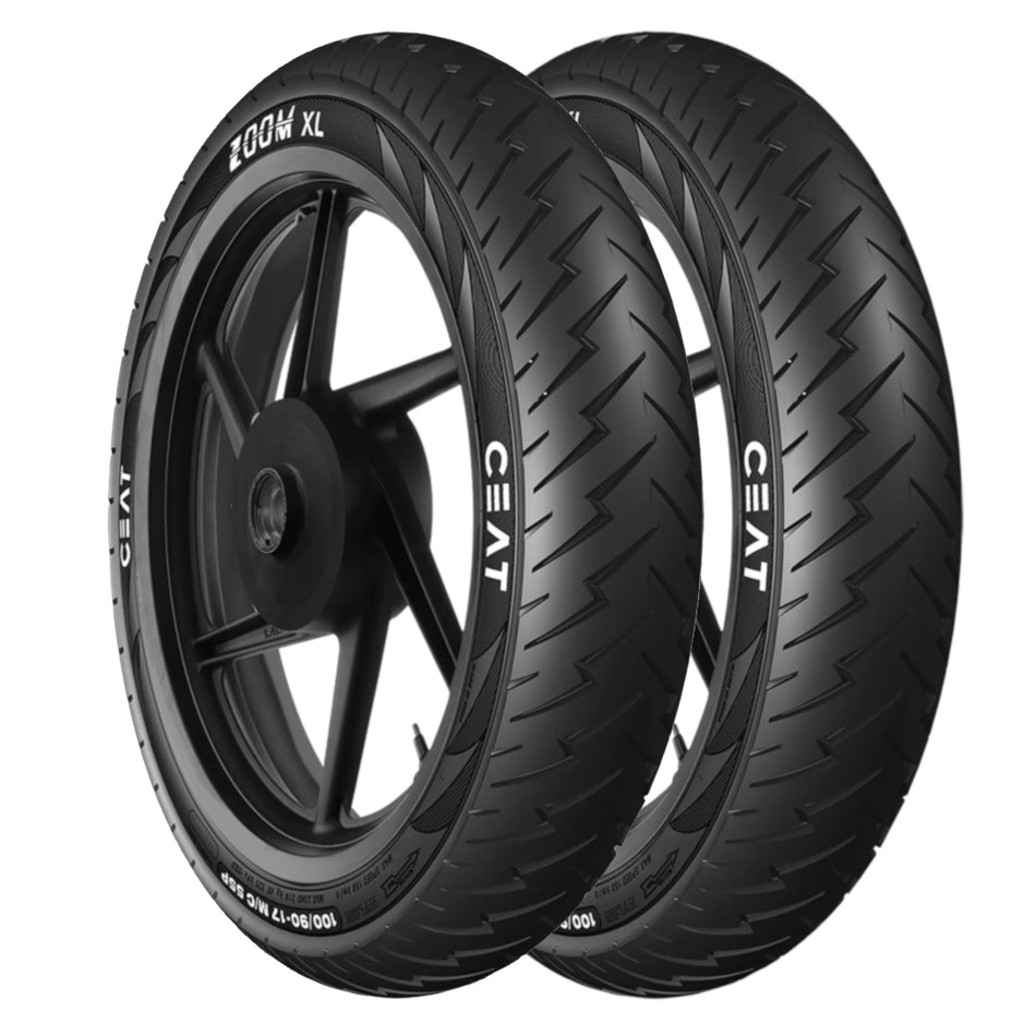110/70 -17 54P TL & 130/70 -17 62P TL Ceat Zoom XL Tyre Pairs