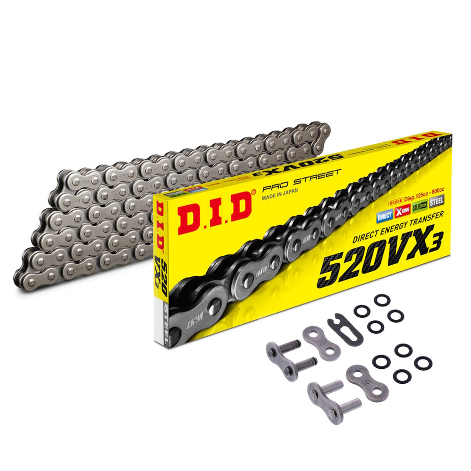 DID 520VX3 x 112 (DJ) X-Ring Heavy Duty Chain
